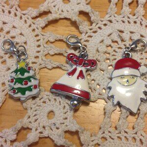 Christmas Charms, Christmas Tree, Santa, Angel Bell